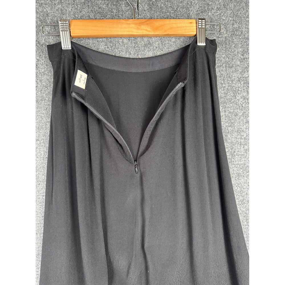 Wilfred Aritzia Women Maxi Skirt 2 Black Crepe Flowy Minimalist High Waist Long - Picture 5 of 10